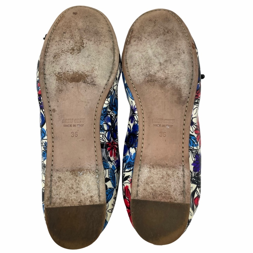 Miu miu calfskin leather‎ flats size 36(6) - Picture 8 of 11